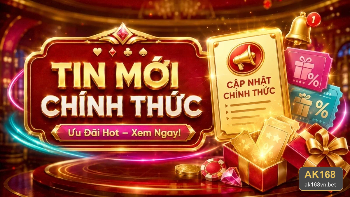 Khuyến mãi AK168: Chọn ưu đãi theo nhu cầu, đọc điều kiện nhận thưởng trước khi tham gia – ak168vn.bet