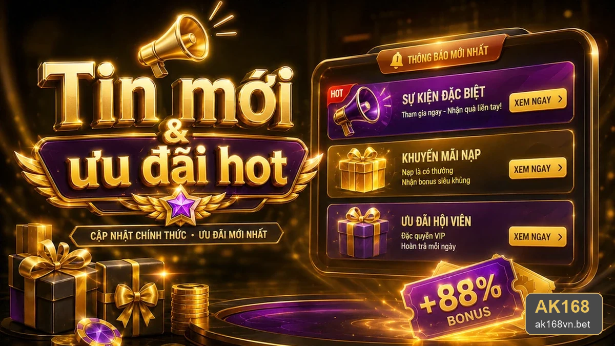 Khuyến Mãi AK168: Kiểm Tra Thời Hạn, Đối Tượng Áp Dụng Và Giới Hạn Nhận Thưởng Trước Khi Đăng Ký – ak168vn.bet