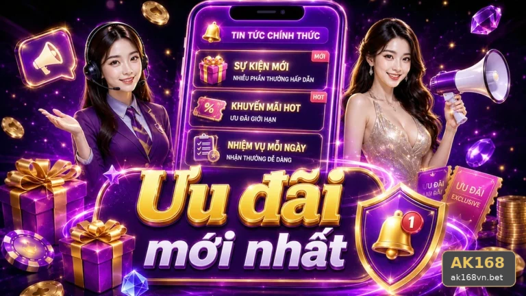 Khuyến Mãi AK168 Tại ak168vn.bet: Đọc Chi Tiết Giao Diện Tin Mới, Ưu Đãi Và Điều Kiện Nhận Thưởng — Lưu Lại Điều Khoản Trước Khi Tham Gia Qua Góc Kiểm Chứng Theo Tên Miền